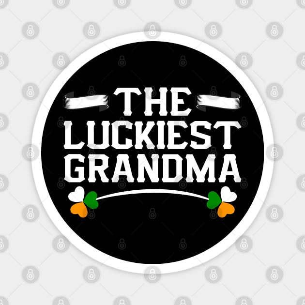 The Luckiest Grandma Tees for the Feast of Saint Patrick-Lá Fhéile Pádraig Magnet by GoodyBroCrafts